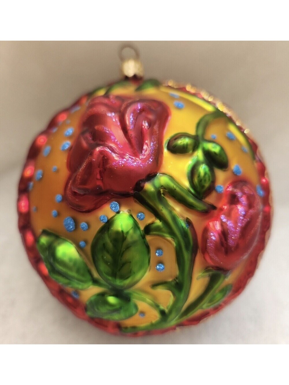 Rare Christopher Radko The Rose Harold Lloyd Trust 5000 Made Limited Ed Ornament